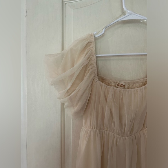 Listicle Boho Puff Sleeve Dress - Picture 2 of 8